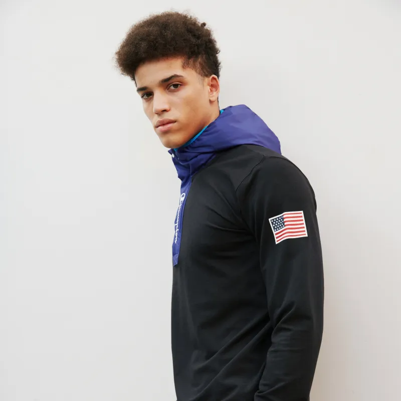 Champion Sweatshirt Unisex Black Patchwork-2