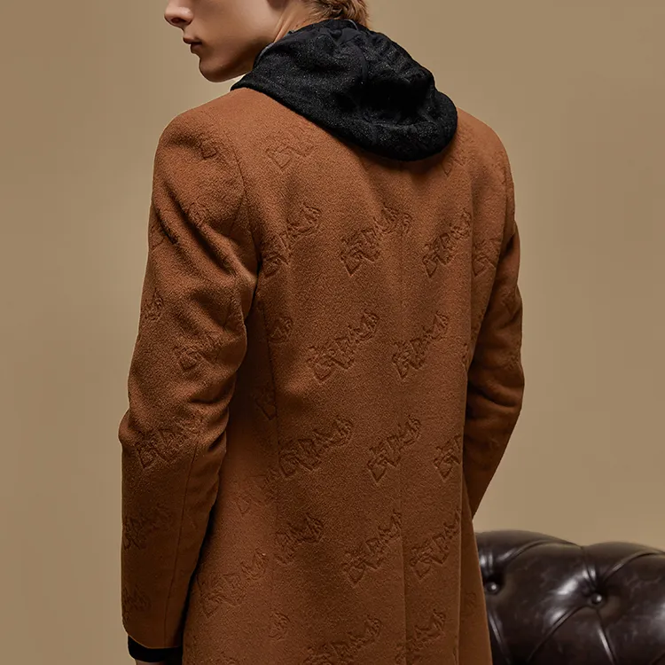 DAVID NAMAN Coats Men Camel-4