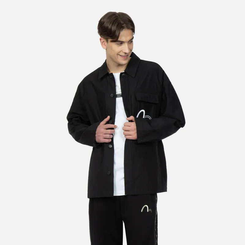 EVISU Jacket Spring And Autumn Men's Black-2