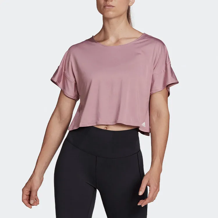 Adidas T Shirt Women's Purple Pink-2