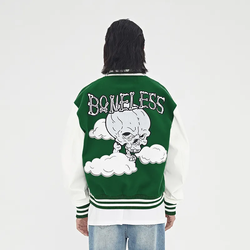 BONELESS Skeleton Pattern Unisex Baseball Jersey-9
