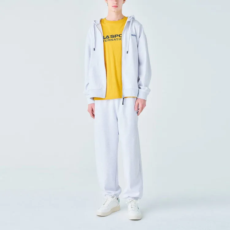 FILA Knitted Sweatpants Men Gray White-2