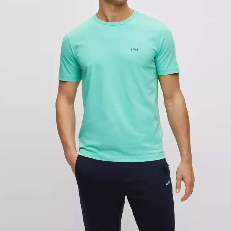 HUGO BOSS SS23 T Shirt Men's Blue Green-2