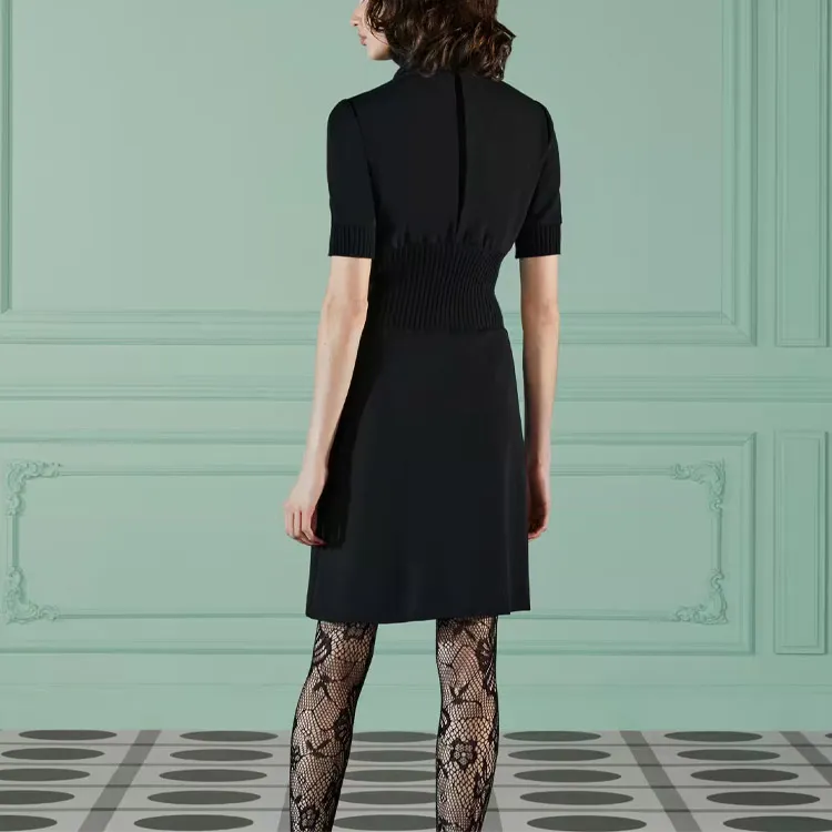 GUCCI High neck Zip up Minidress-3