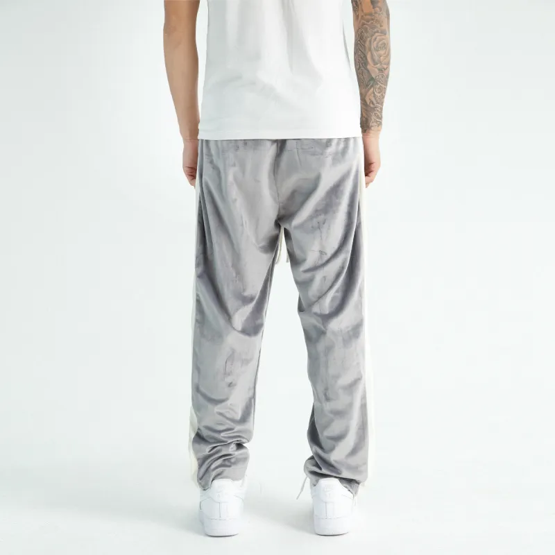 JUST VIBE Straight Casual Pants Unisex Gray-6