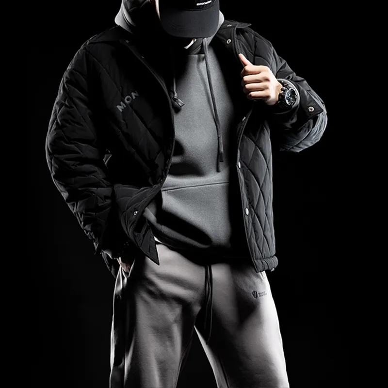 Monster Guardians Puffer Jackets Men Black-5