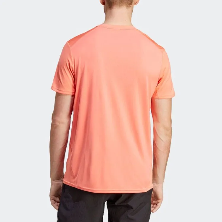 Adidas T-Shirts Men Coral Orange-3