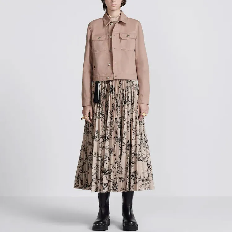 DIOR FW22 Casual Long Skirts Women's Umber-2