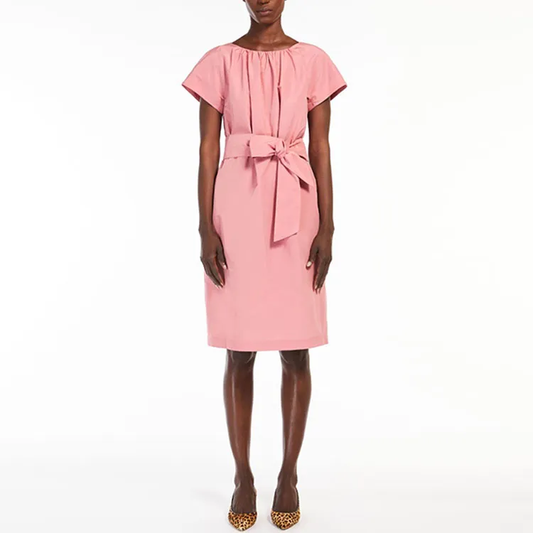 WEEKEND MaxMara Short Sleeved Dress Women's Pink-1