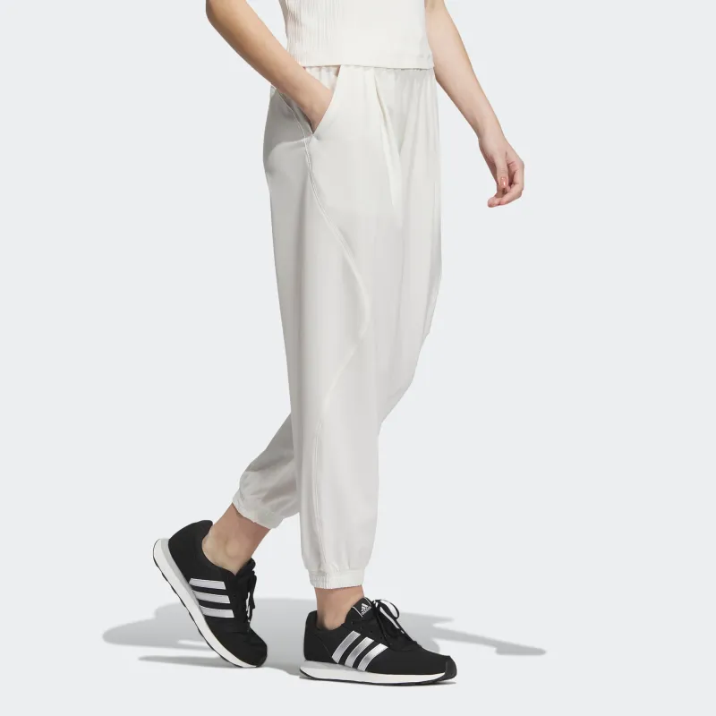 Adidas Casual Pants Women's Pink White-3