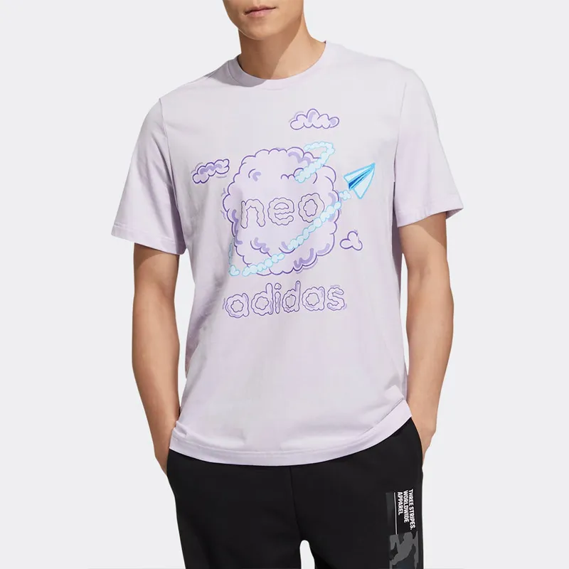 Adidas Neo T Shirt Unisex Light Purple-1
