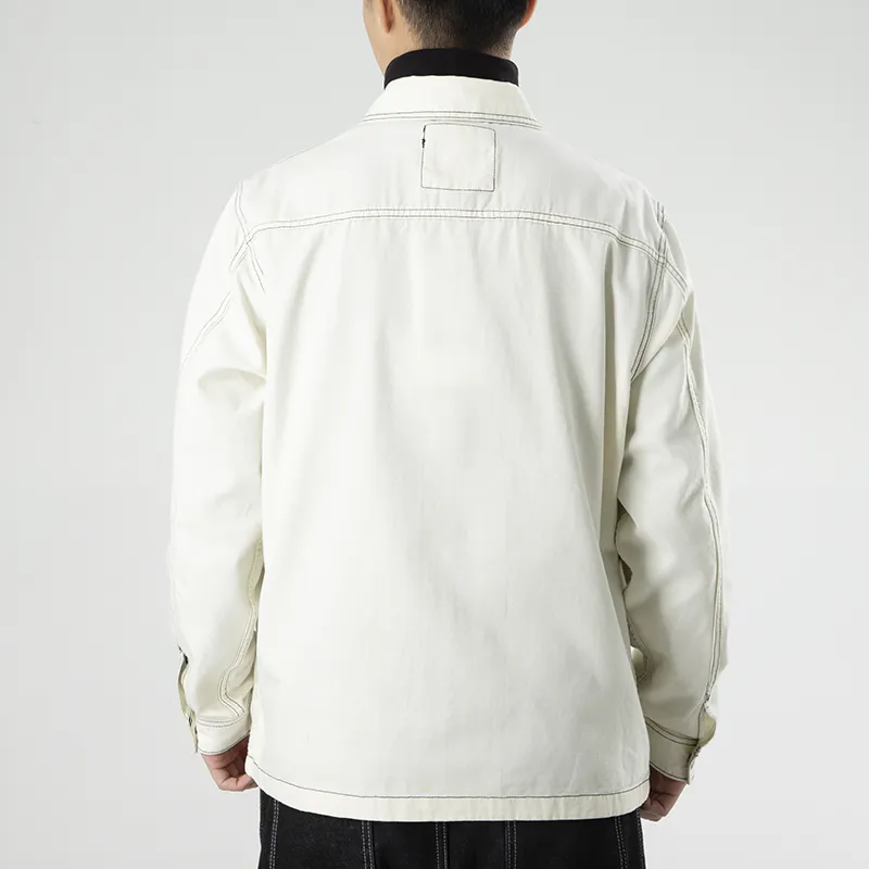 Converse Denim Jackets Unisex Milk White-3