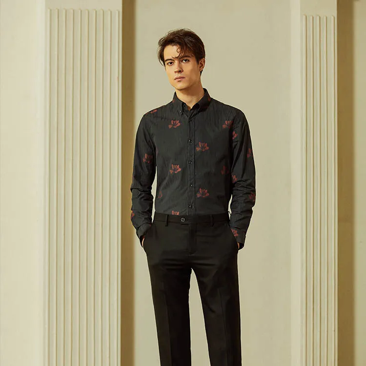LIU·JO UOMO Shirts Men Black Red-2