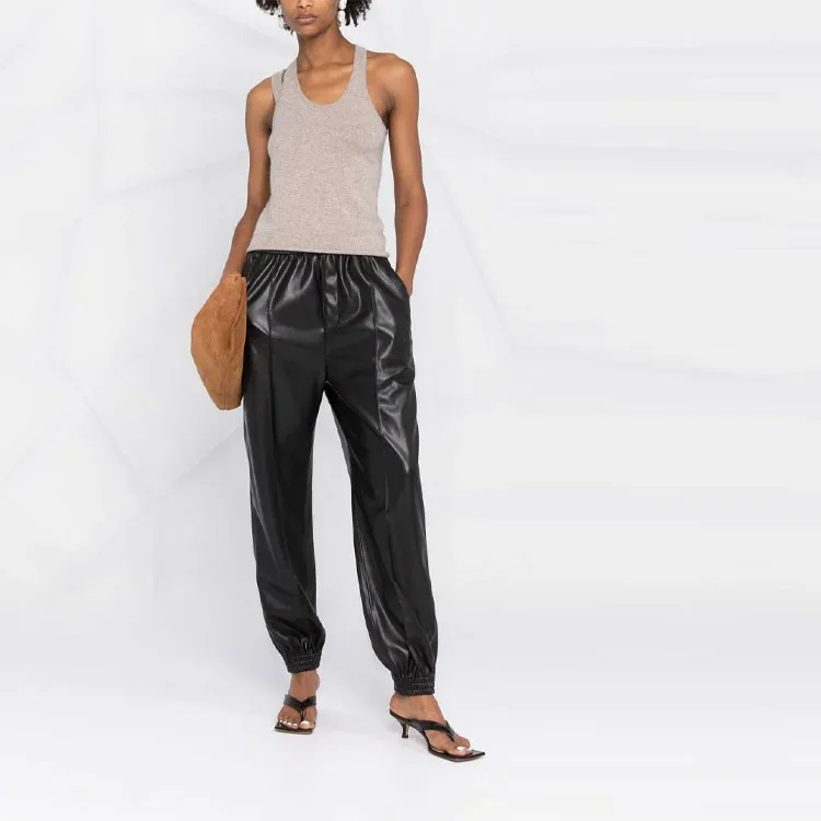 NANUSHKA Faux-leather Track Pants-1