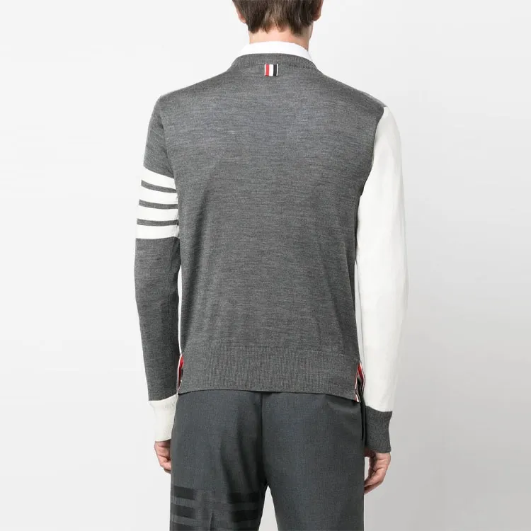 THOM BROWNE Sweaters Men Gray-2