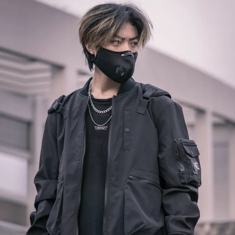 VIP Loose Fit Workwear Jacket Unisex Black-3