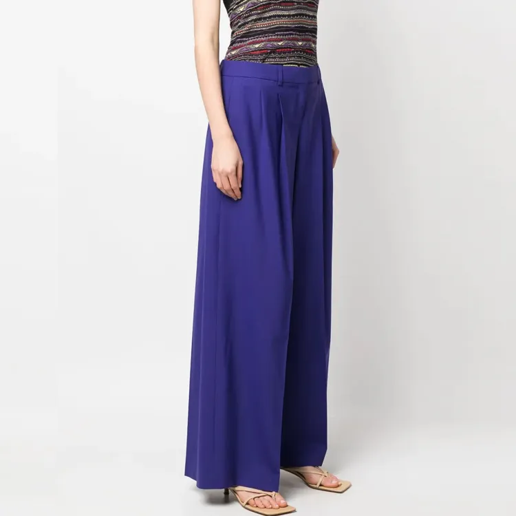 THEORY Casual Pants Women's Blue Purple-3