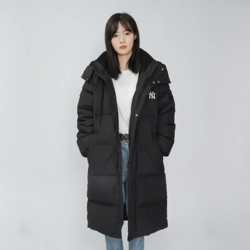 MLB Down Jacket Winter Long Unisex Black-2