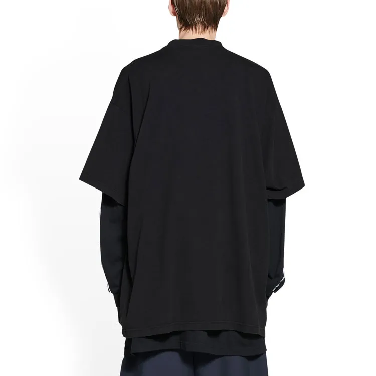 Balenciaga x Adidas T Shirt Men's Black Loose Fit Style-5