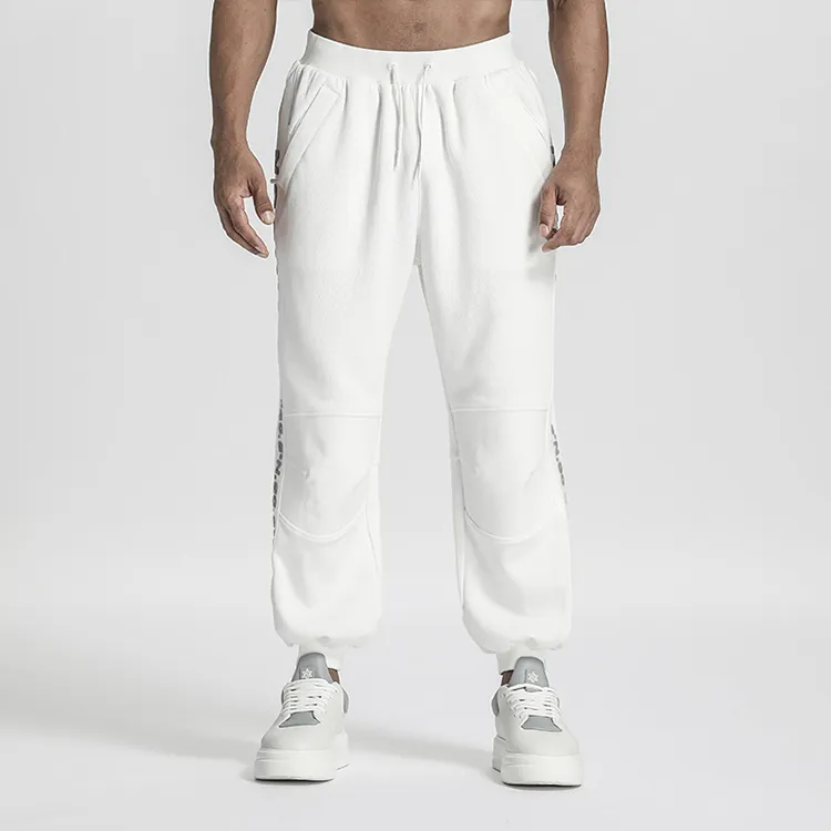 NORVINCY Ribbed Multicolor Knitted Sweatpants Unisex-11