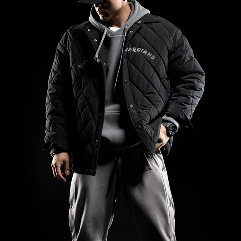 Monster Guardians Puffer Jackets Men Black-3