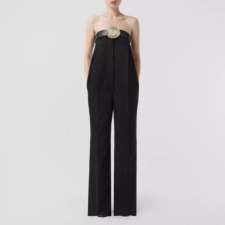 Burberry Ekd Wool Jumpsuit-1