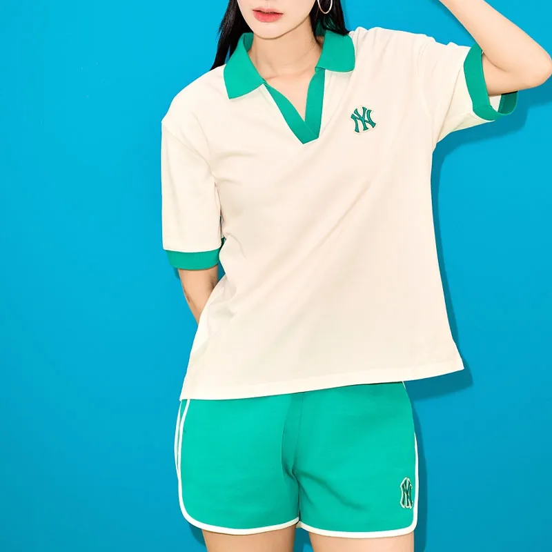 MLB New York Yankees Casual Shorts Women's Green-4