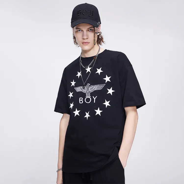 Boy London Straight T Shirt Unisex Black-2