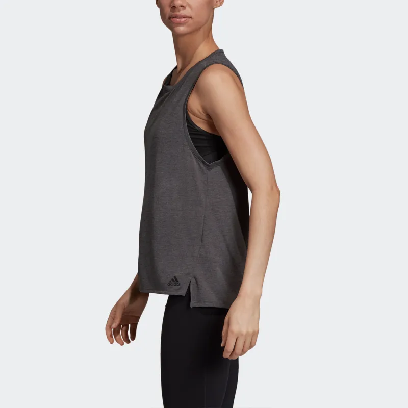 Adidas Essentials Tank Tops Women's Dark Gray-4