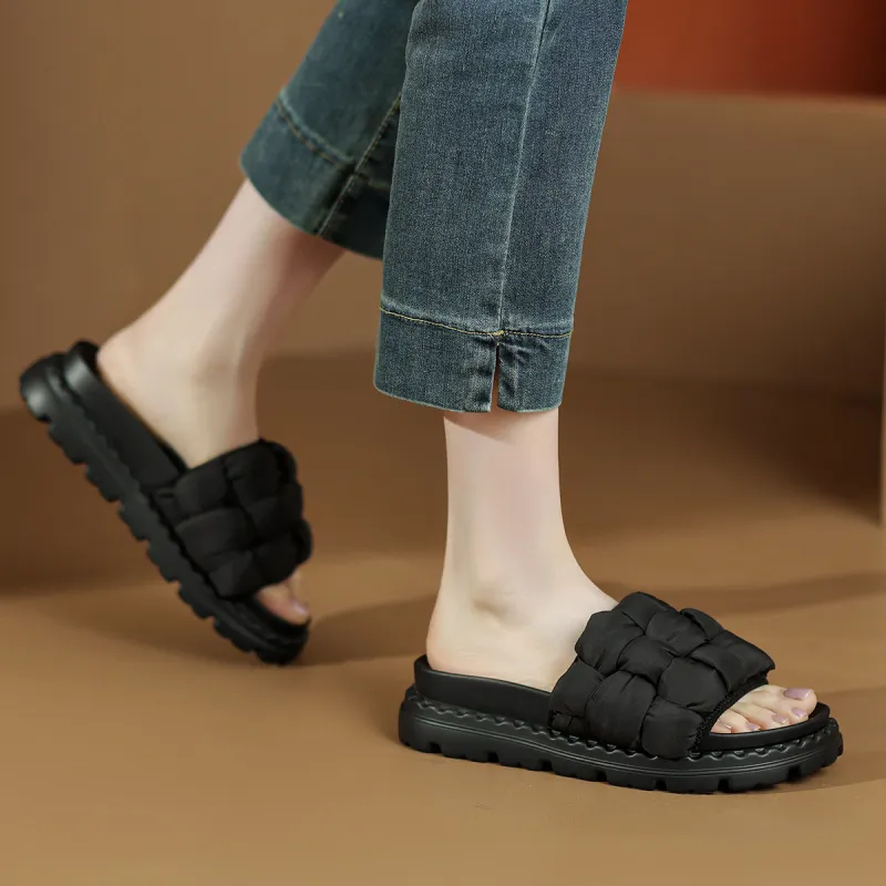 CAMEIDO Stylish Sandal Women's Black-1