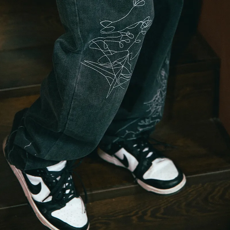 GRKC Straight Jeans Fall Unisex Black-5