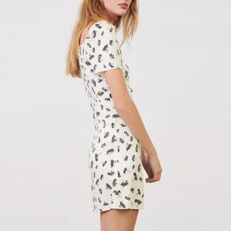 Maje Short-Sleeved Dresses Women's White-1