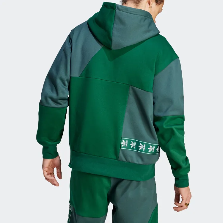 Adidas Originals ADC PATCHWORK HOODIE Sweatshirts Unisex Mineral Green-2