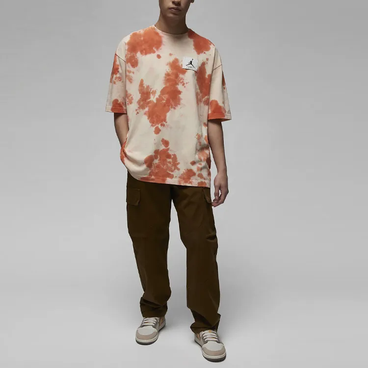 Jordan T Shirt Men's Orange Red-2