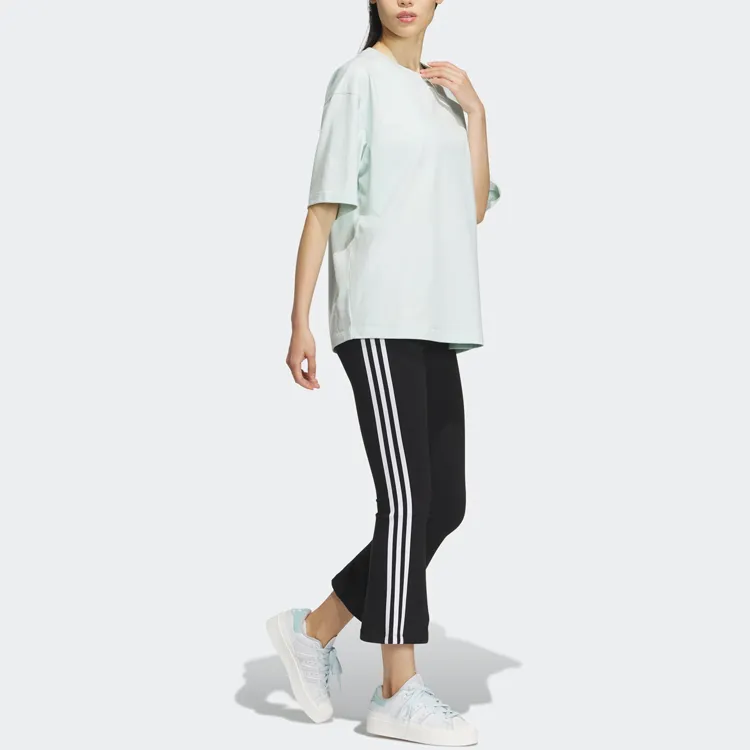 Adidas Originals Drop Shoulder Sleeve T Shirt Women's Symbol Green-3
