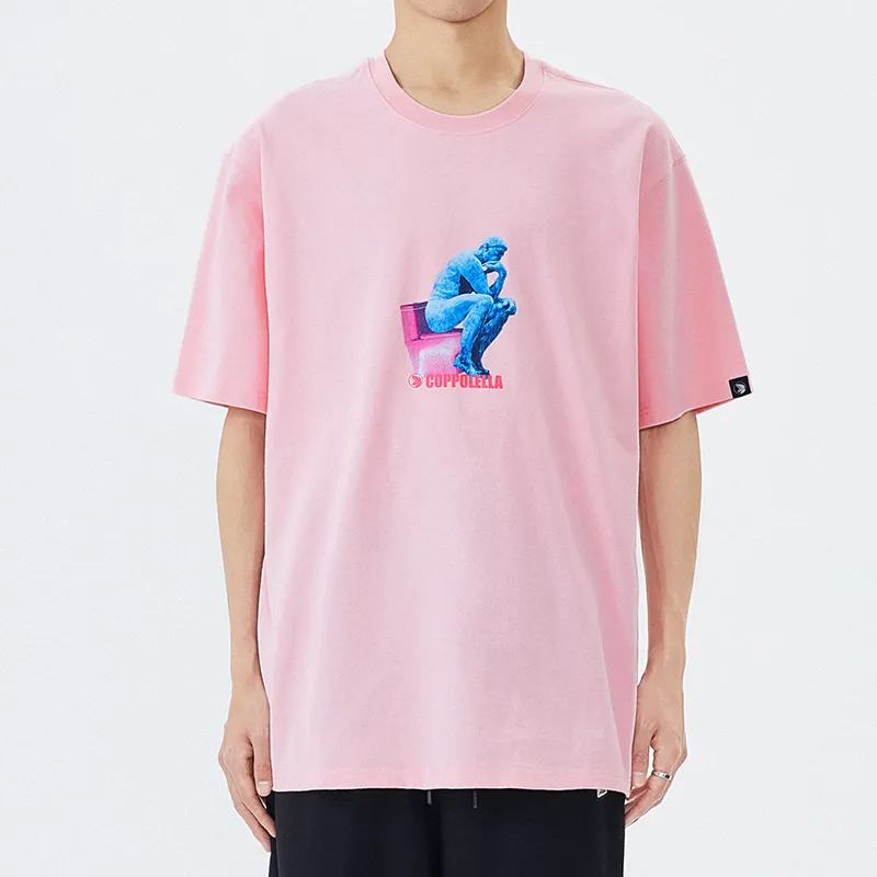 COPPOLELLA Straight T-Shirt Unisex Pink-2