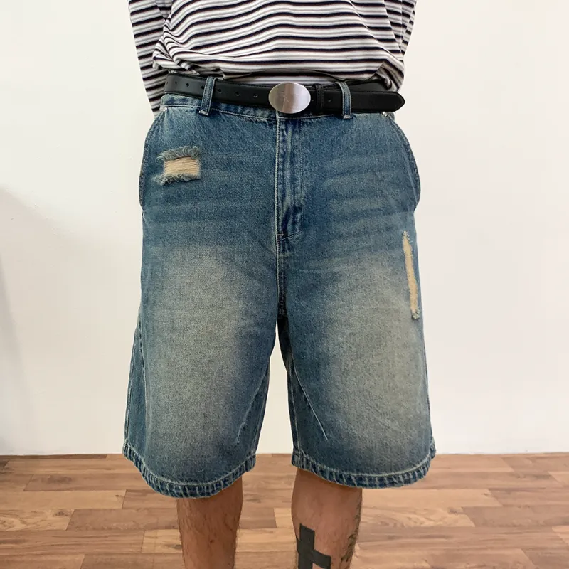 BASIC MATCH Denim Shorts Unisex-2