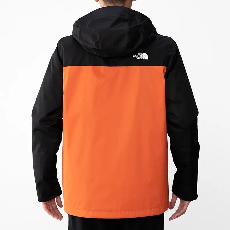 THE NORTH FACE Water Resistant Windproof Breathable Wear Resistant Warm Windbreaker Jacket Men's Orange Red-4