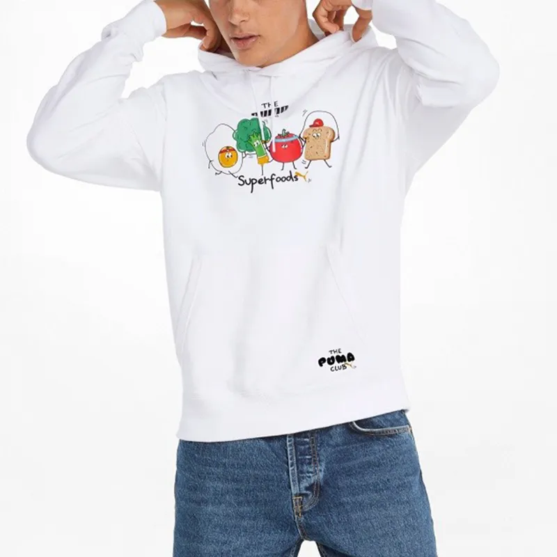 PUMA Sweatshirts Men White-3