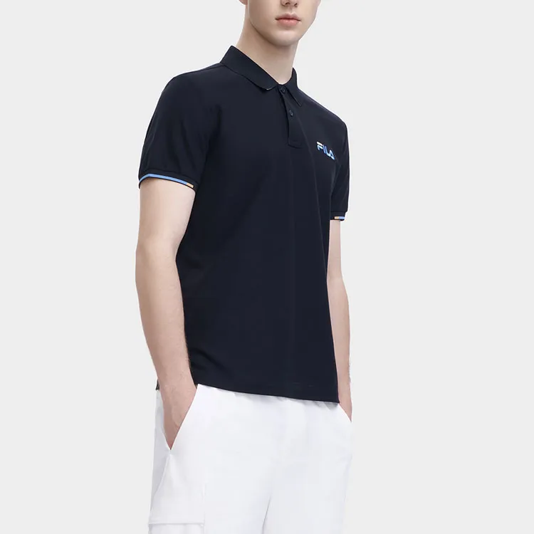 FILA Polo Shirts Men Jet Black-4