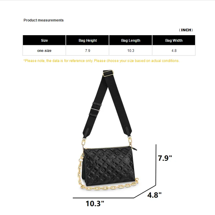 LOUIS VUITTON Coussin PM Shoulder Bag Black-6