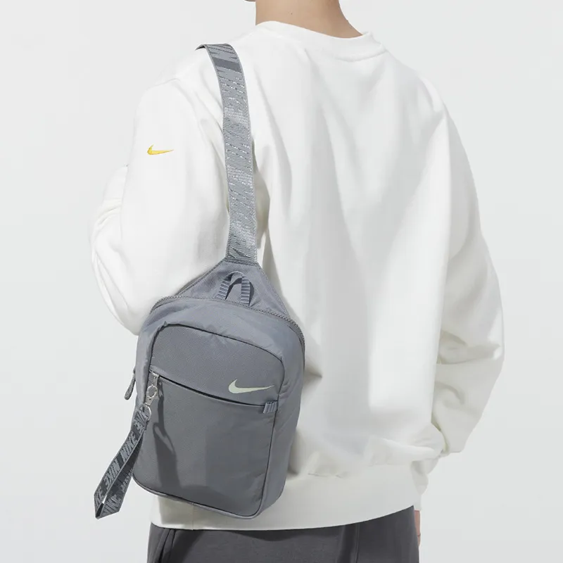 Nike Fabric Shoulder Bag Crossbody Bag Sling Bag Fanny Pack Regular Unisex Gray-5
