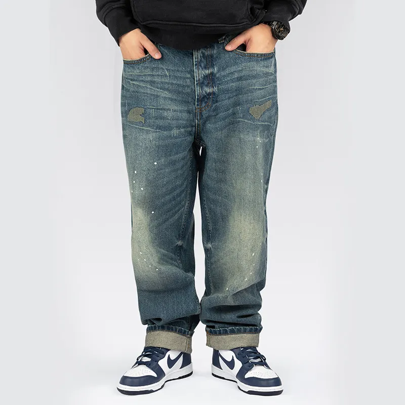 JRs Tapered Pants Jeans Unisex Denim Blue-2