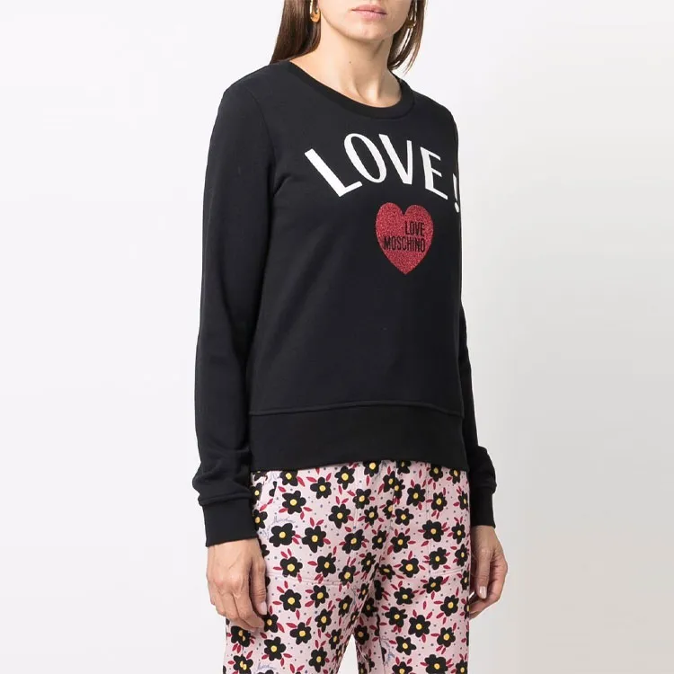 LOVE MOSCHINO Sweatshirts Women's Black-2