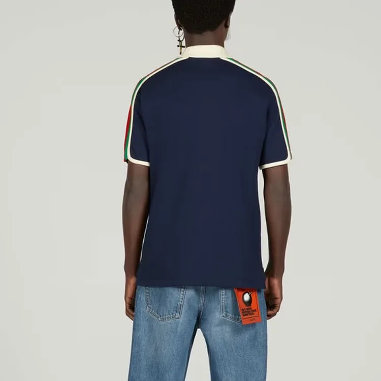 GUCCI SS23 Polo Shirt Men's Dark Blue-3