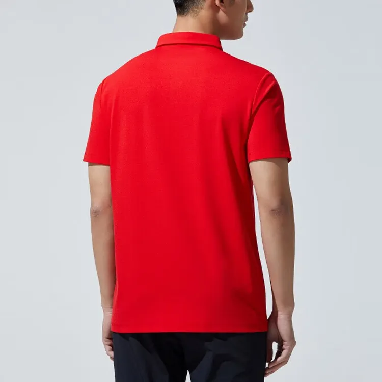 ANTA Variety Training Collection Polo Shirts Men Classic Red-3