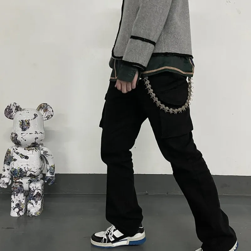 ONOFFON Casual Pants Unisex Black-4