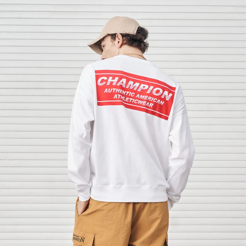 Champion Long Sleeved T Shirt Unisex-3