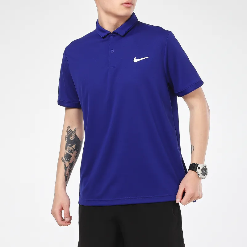 Nike Polo Shirts Men Blue-4