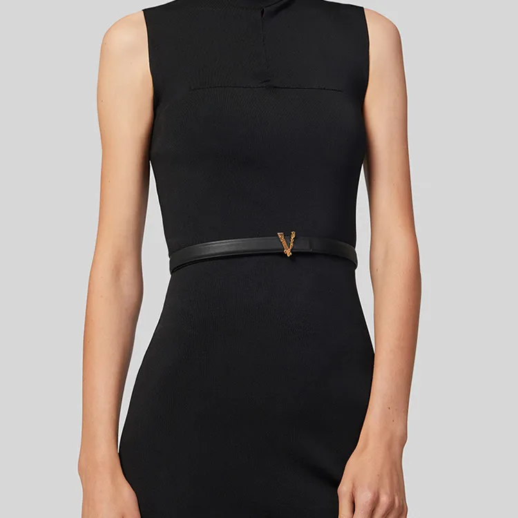 VERSACE Leather Belts Women's-5